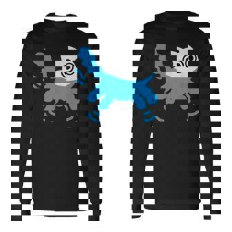 Catwimming Kitten In Water Cute Animalwimmer 長袖Tシャツ - Kawaiitshirt