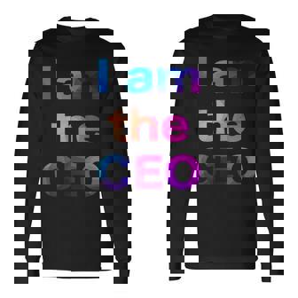 Ceo 最高経営責任者 社長 執行役員 面白い おもしろ ユーモア ギャグ お笑い 長袖Tシャツ - Kawaiitshirt