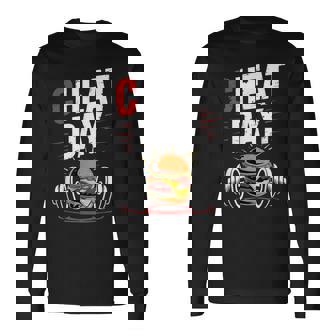 Cheat Day チート・デイ フィットネス 気ままなジム ブレイク ダイエット 冷え込む日 長袖Tシャツ - Kawaiitshirt