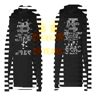 Cheers To 66歳 66歳 誕生日パーティー お祝いギフト 長袖Tシャツ - Kawaiitshirt