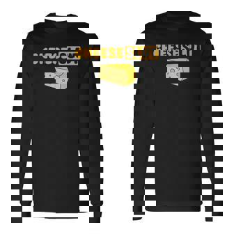 Cheeselut ファニーチーズ愛好家 乳製品 カード ユーモア メンズ レディース 長袖Tシャツ - Kawaiitshirt