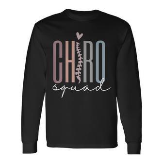 Chiro Squad Chiropractor Ofice Chiropractic Graduation Long Sleeve T-Shirt - Thegiftio
