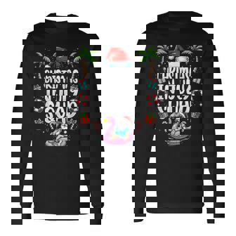 Christmas In July 2025 Squad Summer Beach Vacation Xmas Cool Long Sleeve T-Shirt | Mazezy