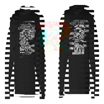 Christmas In July Santa Surfing Summer Beach Vacation Outfit Long Sleeve T-Shirt - Monsterry