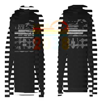 Class Of 2038 Grow With Me Pre-K Graduate Vintage Retro Long Sleeve T-Shirt | Mazezy