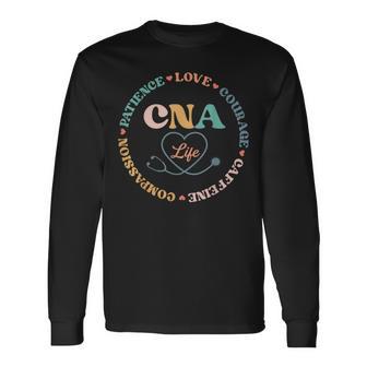 Cna Life Cna Certified Nursing Assistant Long Sleeve T-Shirt - Thegiftio UK