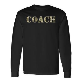 Coach Camo Army Long Sleeve T-Shirt - Thegiftio UK