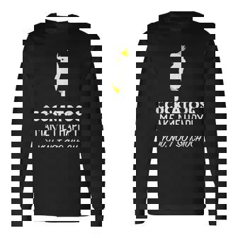 Cockatoos Make Me Happy Cockatoo 長袖Tシャツ - Kawaiitshirt