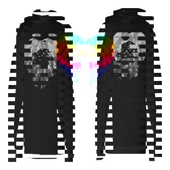 Cœur De Champignon Avec Imprimé Tie-Dye Pour Les Amateurs De Champignons T-shirt à manches longues - Cadeauxyz