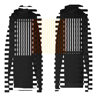 Color Of The Year 2024 -ピーチファズとブラックストライプ 長袖Tシャツ - Kawaiitshirt