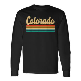 Colorado Ee Uu Retrointage Camiseta de manga larga - Regaloses