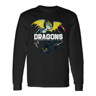 Cómo Entrenar A Tu Dragón Película 2025 Dragones Camiseta de manga larga - Regaloses