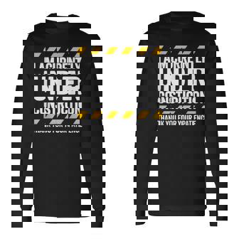 Under Construction Post Surgery Gag Get Well Soon Long Sleeve T-Shirt - Thegiftio UK