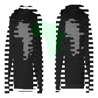 Continente Africano Y Mapa De África Ropa Para Niños Y Niñas Camiseta de manga larga - Regaloses