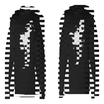 Cool Taekwondo Man Fighting Graphic & Cool s 長袖Tシャツ - Kawaiitshirt