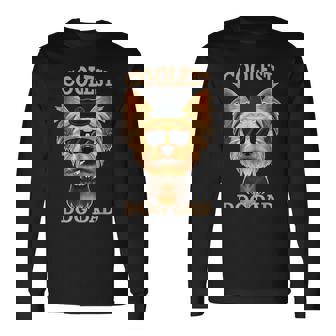 Coolest Dog Dad I Yorkshire Terrier パパ I ヨークシャー・テリア 長袖Tシャツ - Kawaiitshirt