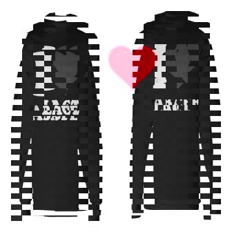 Corazón Rojo Me Encanta Albacete Camiseta de manga larga - Regaloses