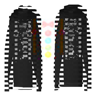 Costume De Clown Pour Carnaval Déguisement Amusant Pour Clown T-shirt à manches longues - Cadeauxyz