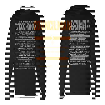 Councilman Completely Unexplainable Notices Everything But Won’T Say It Name Long Sleeve T-Shirt - Seseable