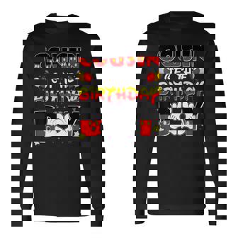 Cousin Of The Birthday Boy Matching Family Party Decor Long Sleeve T-Shirt - Thegiftio