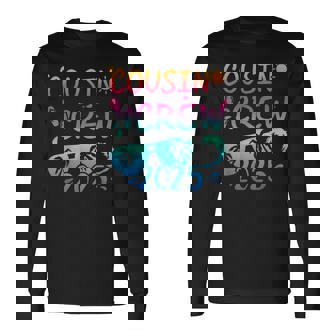 Cousin Crew 2025 For Summer Vacation Holiday Family Camp Long Sleeve T-Shirt | Mazezy