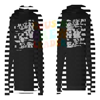 Cousin Crew Leader Retro Graphic – Fun Cousin Group Long Sleeve T-Shirt - Thegiftio