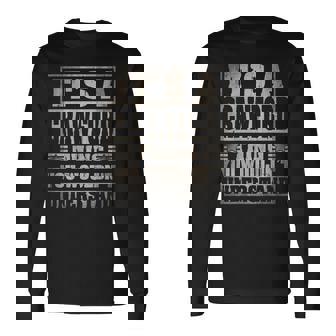 Crawford Last Name It's A Crawford Thing On Back Long Sleeve T-Shirt - Thegiftio