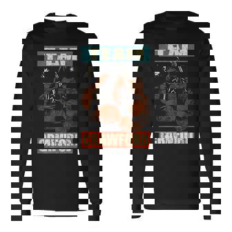 Crawford Last Name Retro Family Name Crawford Boxing Long Sleeve T-Shirt | Mazezy