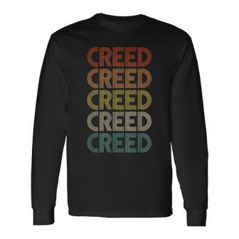 Creed Retro Vintage Long Sleeve T-Shirt - Thegiftio UK