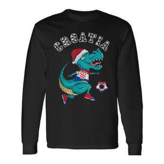 Croacia Navidad Niño Hrvatska Equipo De Fútbol Croacia Bandera Camiseta de manga larga - Regaloses