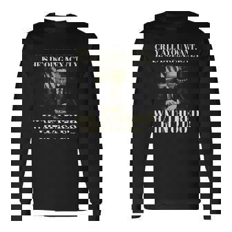 Cry All You Want He's Doing Exactly What I Him To Doに雇われたこと 長袖Tシャツ - Kawaiitshirt