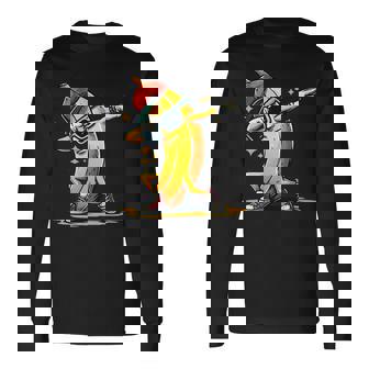 Dab Banane Dansante Dabbing Banane Fruit Meme T-shirt à manches longues - Cadeauxyz