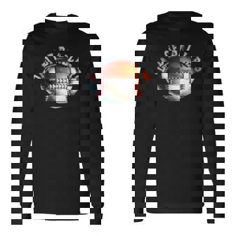 Dad Of Ballers Football Baseball Player Coach Father's Day Long Sleeve T-Shirt - Monsterry