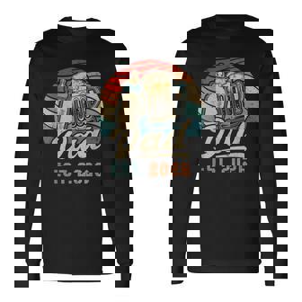 Dad Est 2026 年のパパ 初めての父の日 若いパパ 新しいパパ 長袖Tシャツ - Kawaiitshirt