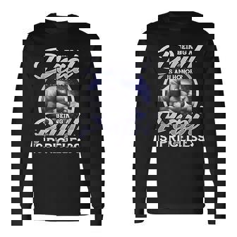 Being A Dad An Honor Being A Papi Is Priceless Father's Day Long Sleeve T-Shirt | Mazezy