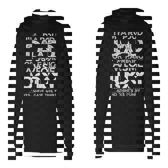 Dad Of Roxy ギフト 父の日 面白い 名前入り 長袖Tシャツ - Kawaiitshirt