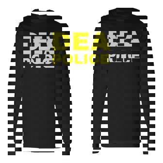 Dea Police Drug Enforcement Administration フロントとバック 長袖Tシャツ - Kawaiitshirt