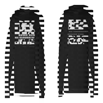 Dea 警察官 麻薬取締局 フロントサイド 長袖Tシャツ - Kawaiitshirt