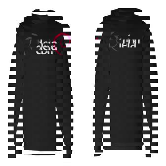 Debian Linux Tux プラグインプログラマー 長袖Tシャツ - Kawaiitshirt