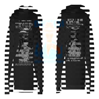 Denim And Diamonds African Melanin Cowgirls Western Long Sleeve T-Shirt - Thegiftio