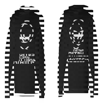 Destroy All Humans Ufo 宇宙 宇宙人 宇宙人 宇宙人 宇宙人 宇宙人 長袖Tシャツ - Kawaiitshirt