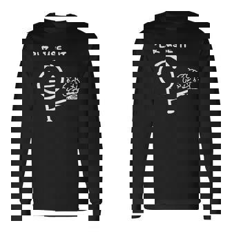 Dicho Divertido Por Favor Úsalo Usa Tu Cerebro Camiseta de manga larga - Regaloses