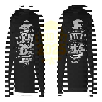 I Did It Graduate 2025 2025年卒業クラス 長袖Tシャツ - Kawaiitshirt