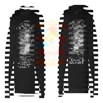 I Didn't Choose The Cat Dad Life The Cat Dad Life Chose Me Long Sleeve T-Shirt - Monsterry