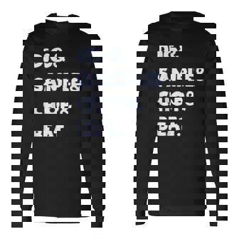 Dig&Sample&Chop&Beat シャツ Mpc ドラムサンプラー 音楽愛好家 長袖Tシャツ - Kawaiitshirt