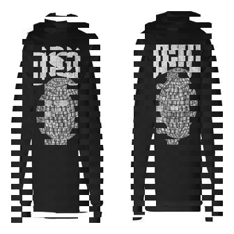 Disco Music Ball ファンク ソウル 音楽愛好家 レトロ 70年代 80年代 コスチューム 長袖Tシャツ - Kawaiitshirt