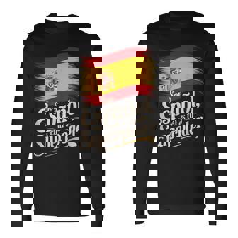 Diseño Divertido De España Orgullo Porer Español Camiseta de manga larga - Regaloses