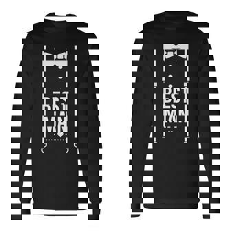 Disfraz De Esmoquin De Boda Para Padrino De Boda Tirantes Corbatín Fiesta Diversión Camiseta de manga larga - Regaloses