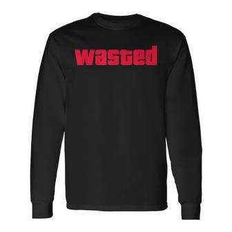 Divertida Inspirada En Juegos Desperdiciados Camiseta de manga larga - Regaloses