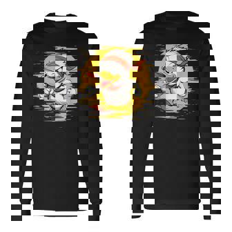 Divertido Disfraz De Pato Corriendo Disciplina Para Niños Y Niñas Camiseta de manga larga - Regaloses